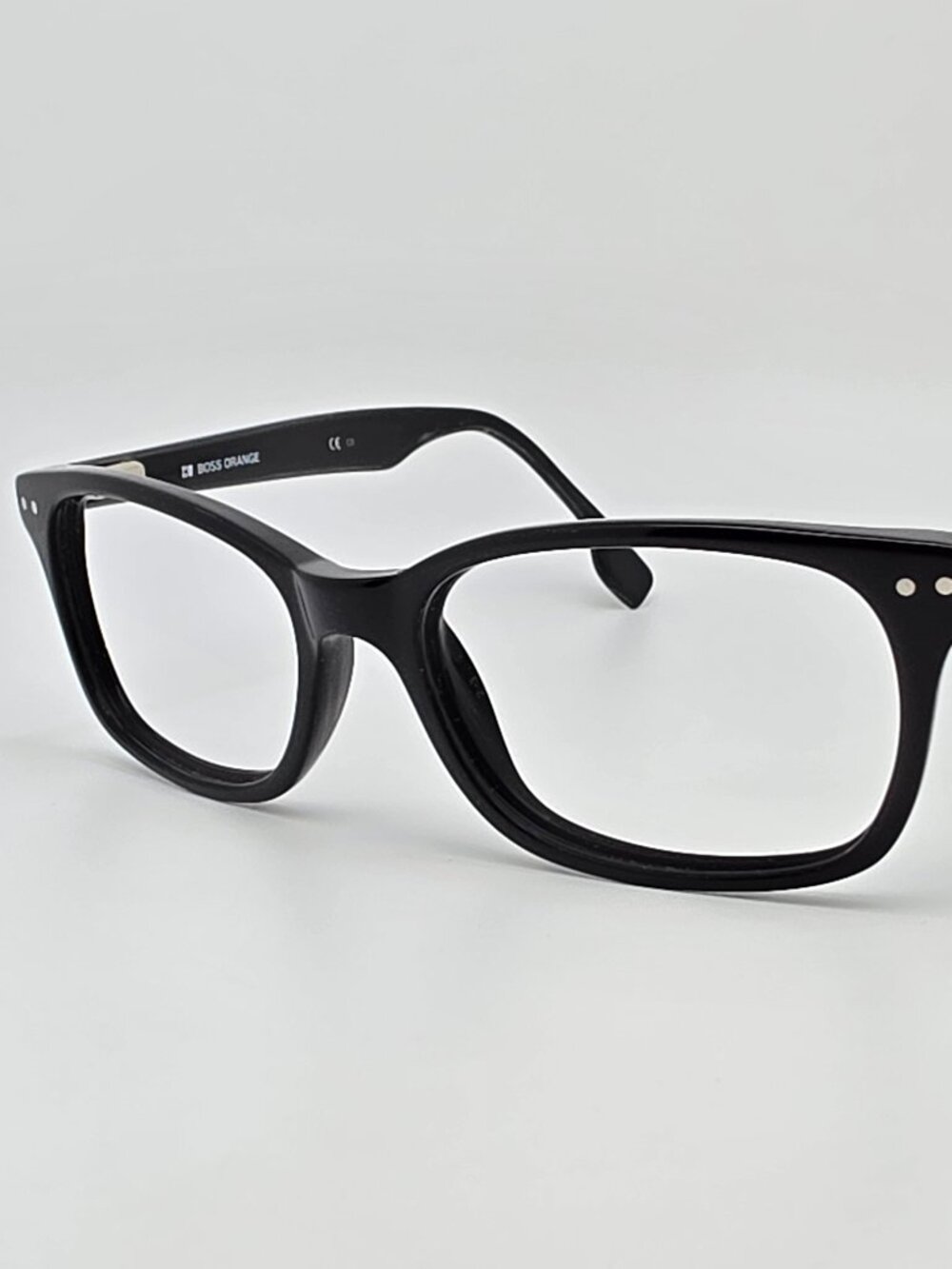 Hugo Boss Orange BO0024 807 Gloss Black Eyeglasses Frame w/ Flexhinge 51-17-140